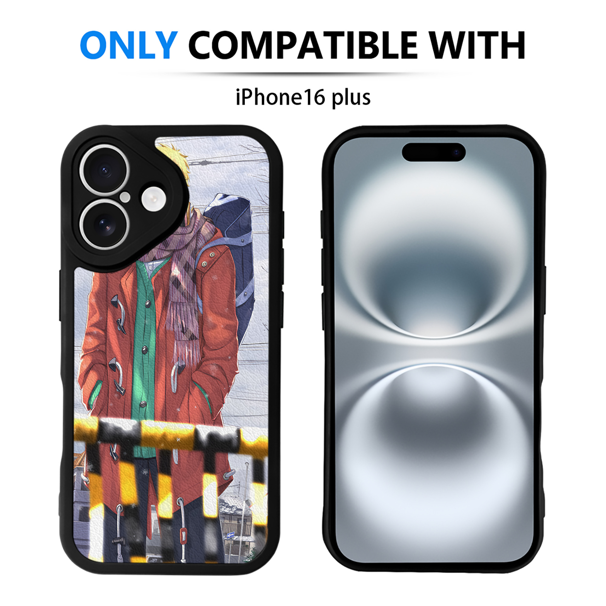 （画像用） ハイキュー!! Haikyu!! 【iPhone 16シリーズ対応】シリコンスマホケース（レザー調） 材質：シリコン